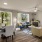living room with wood flooring and a fireplace