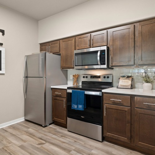 Model Home Kitchen spacious well lit kitchen and ample counter space