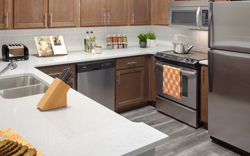 spacious, well lit kitchen and ample counter space